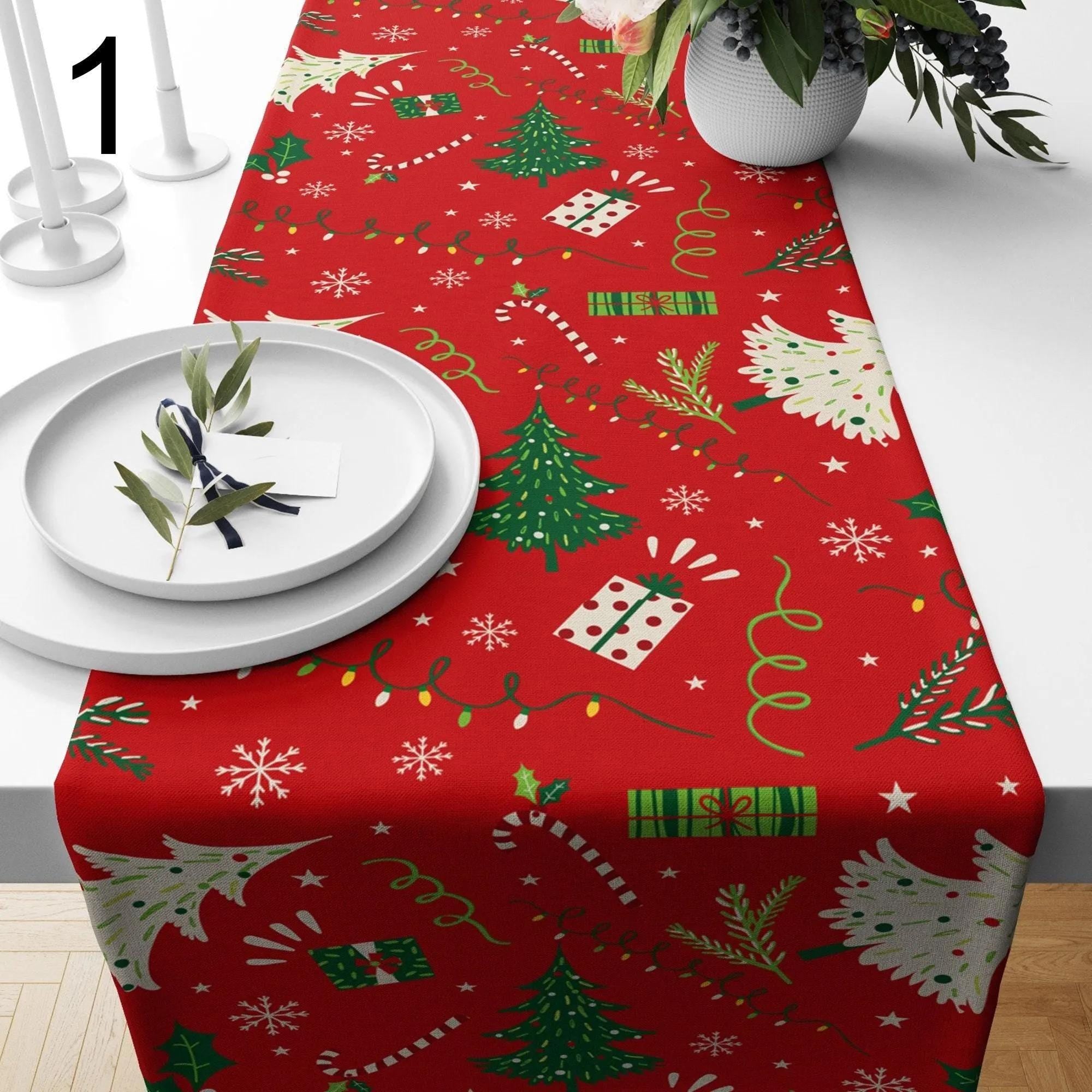 Christmas Table Runner, Christmas Table Decoration, Christmas Party Table, Christmas Decor, Christmas Gift
