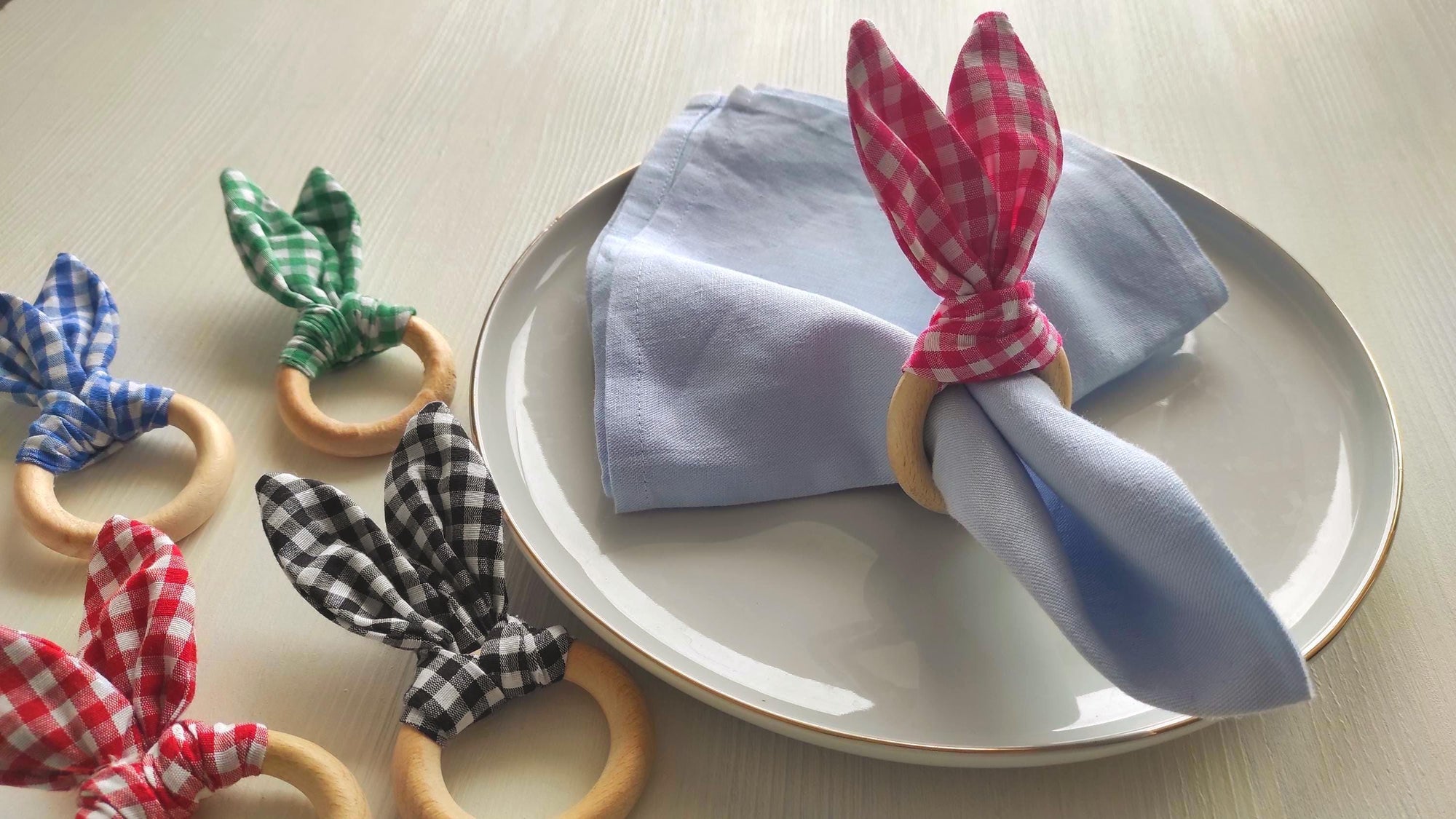 Easter Napkin Ring, Easter Bunny Napkin Rings, Bunny Ears Napkin Holders, Easter Party Cute Bunny Napkin Rings, Easter Table Decor