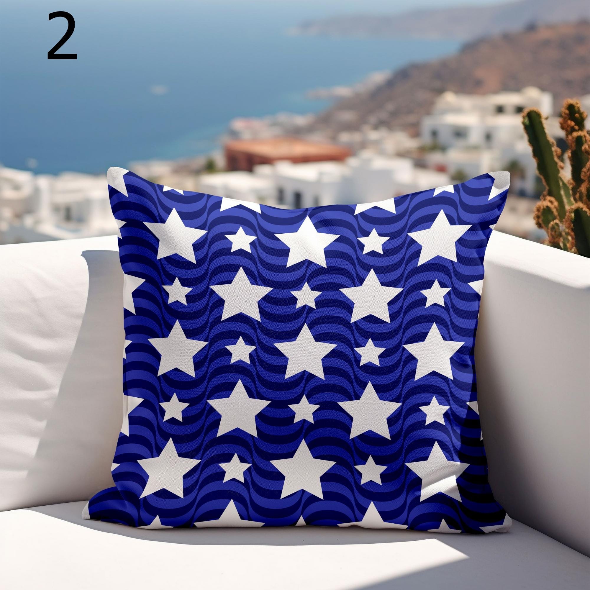 4th July Outdoor Patio Cushion Cover, Independence Day Outdoor Pillow Covers, Outdoor Patriotic Pillowcase, 4th July Waterproof Pillowcases