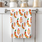 Colorful Eggs Kitchen Towels, Easter Decorative Tea Towel, Easter Egg Dish Towel, Easter Fingertip Towels, Cute Easter Hand Towels