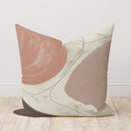 Modern Abstract Pillow Cover, Beige Abstract Throw Pillow Cover, Decorative Beige Pillow Covers, Minimalist Abstract Cushion Cover