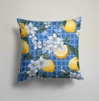 Lemon Pillow Cover, Farmhouse Lemon Pillowcases, Yellow Lemon Kitchen Pillow Cover, Yellow Lemon Floral Cushion Cover, Lemon Cushion Covers