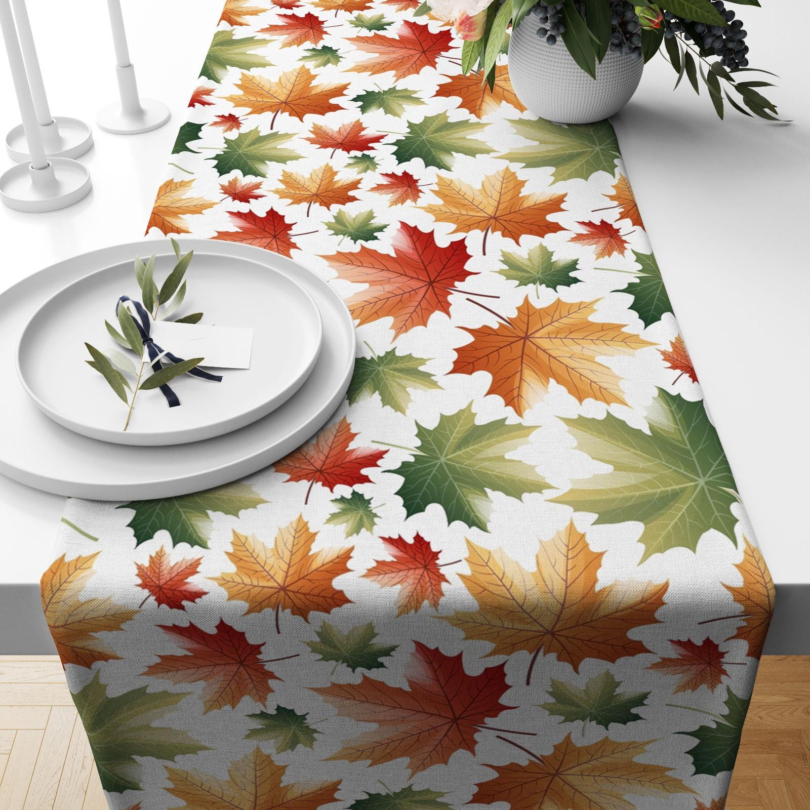 Autumn Table Runner, Fall Table Runner, Thanksgiving Table Runner, Halloween Runner, Fall Home Decor, Thanksgiving Gift, Halloween Party