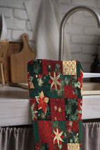 Christmas Berry Tea Towels, Xmas Dish Towel, Christmas Kitchen Decor Towel, Holly Kitchen Hand Towel,  Christmas Kitchen  Decor Dish Towel
