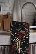 Christmas Berry Tea Towels, Xmas Dish Towel, Christmas Kitchen Decor Towel, Holly Kitchen Hand Towel,  Christmas Kitchen  Decor Dish Towel