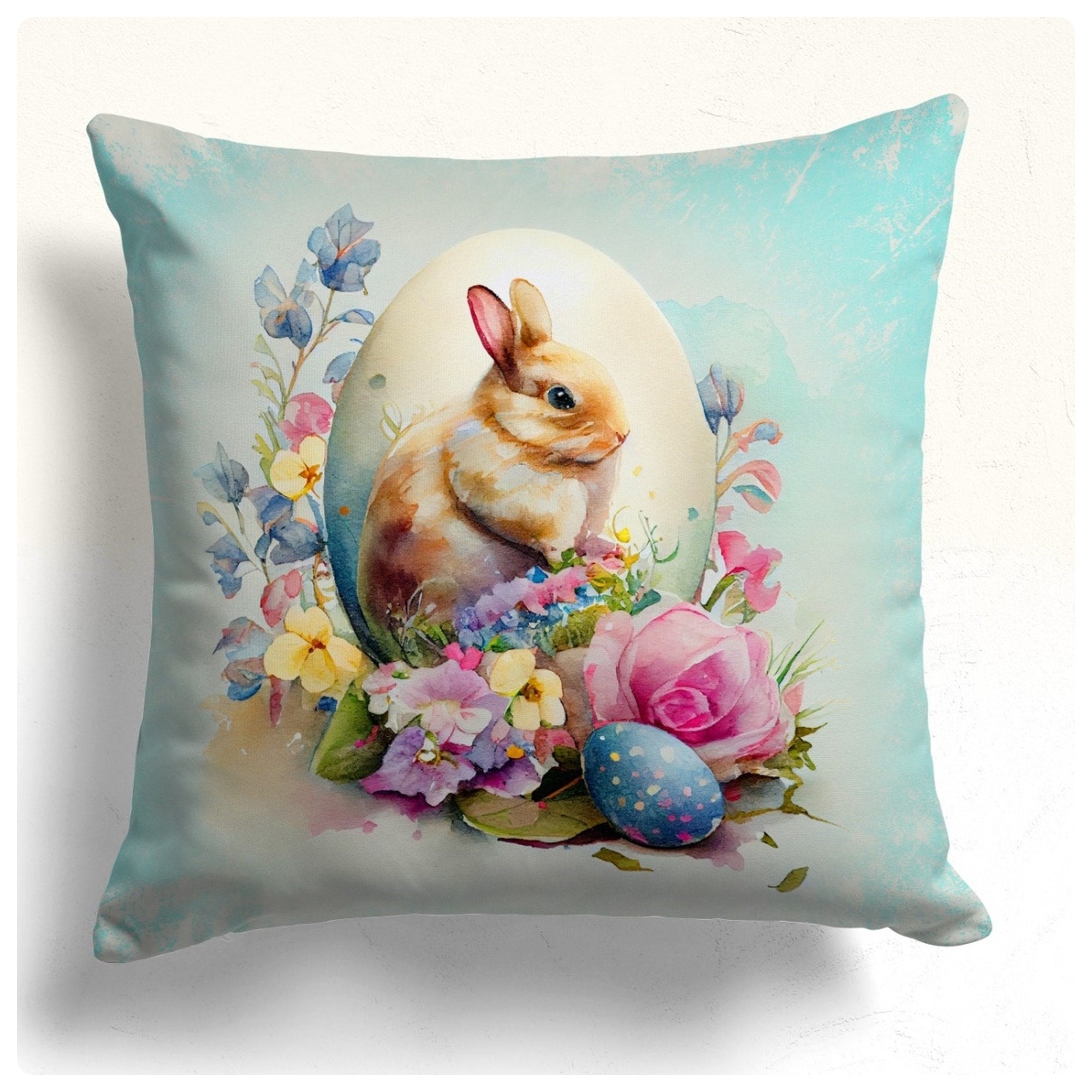 Easter Bunny Pillow Covers, Spring Rabbit Pillowcase, Bunny Pillow Case, Colorful Easter Pillow Case, Easter Gifts, Rabbit Easter Pillowcase