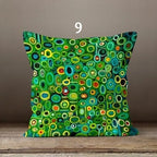 Tropical Leaves Pillow Cover, Leaves Pillow Cover, Floral Cushion Cover, Giant Leaves Cushion Cover, Green Botanical Pillow Cases