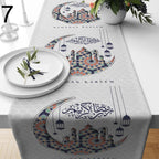 Eid Ramadan Table Runner, Ramadan Table Runner, Islamic Table Runner, Blessed Ramadan Table Decor, Gift for Muslim, Muslim Table Decor