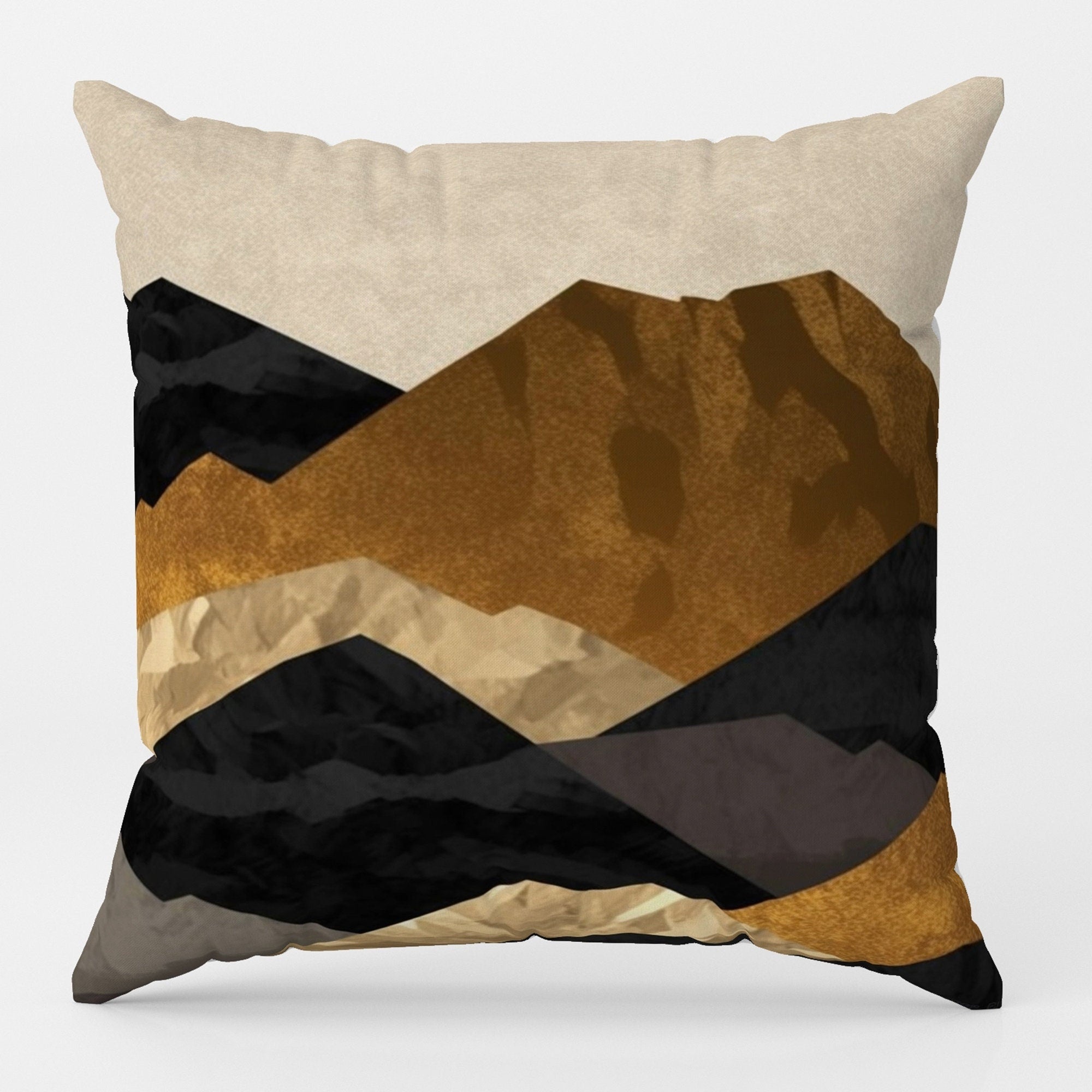 Landscape Abstract Pillow Cover, Mountains Throw Pillow Cover, Landscape Pillowcase, Landscape Cushion Cover, Mountains Home Decor