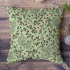 Christmas Berry Pillow Case, Xmas Throw Pillow Cover, Holly Flowers Pillow, Christmas Pillow Case, Christmas Ornaments Home Decor Pillow