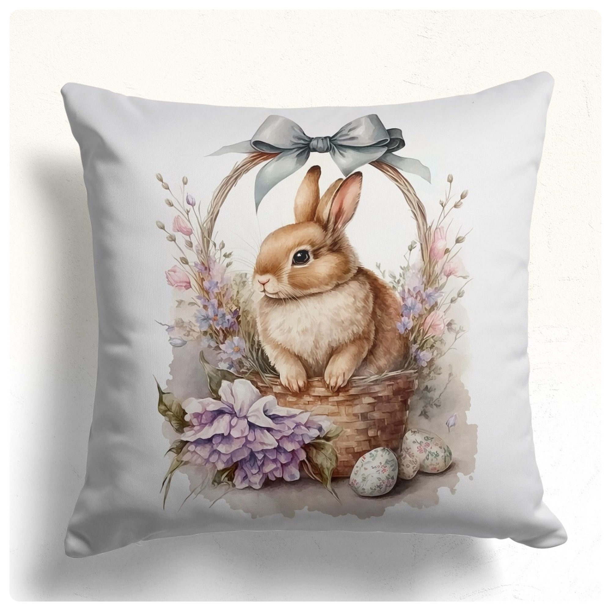Easter Bunny Pillow Covers, Spring Rabbit Pillowcase, Bunny Pillow Case, Colorful Easter Pillow Case, Easter Gifts, Rabbit Easter Pillowcase