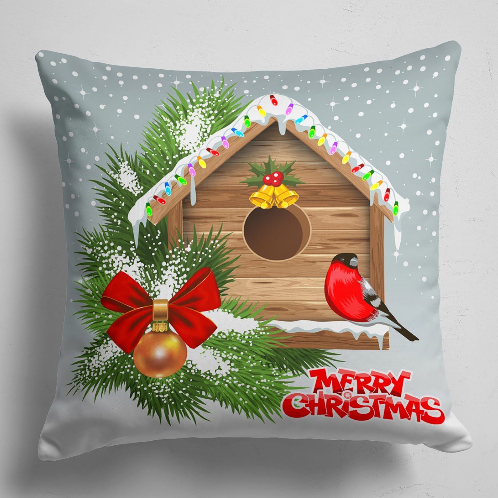 Christmas Pillowcase, Xmas Holiday Throw Pillow, Christmas Pillow Cover, Xmas Holiday Decor, Christmas Decor, New Year's Gift