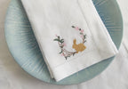 Easter Napkins, Easter Embroidered Linen Napkins, Easter Bunny Linen Napkins, Peter Rabbit Easter Linen Napkins, Easter Party Napkins