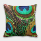 Peacock Pillow Cover, Peacock Cushion Cover, Peacock Tail Throw Pillow, Peacock Feather Pillowcase, Decorative Throw Pillow Case, Home Decor