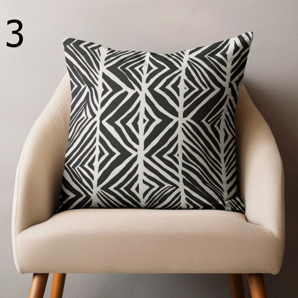 African Pillow Covers, African Mudcloth Digital Print Cushion Cover, African Ethnic Pillowcase, Ethnic African Throw Pillow Covers