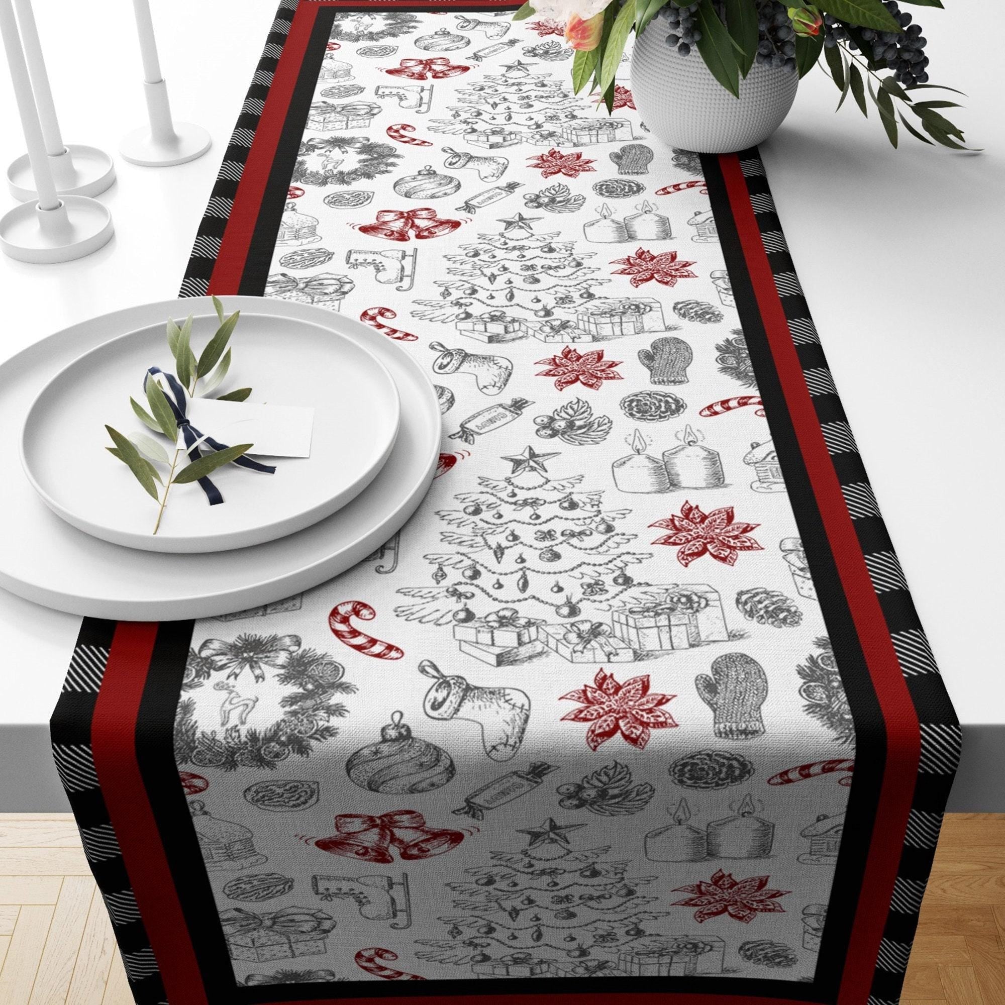 Christmas Table Runner, Christmas Table Decoration, Christmas Party Table, Christmas Decor,  Christmas Gift