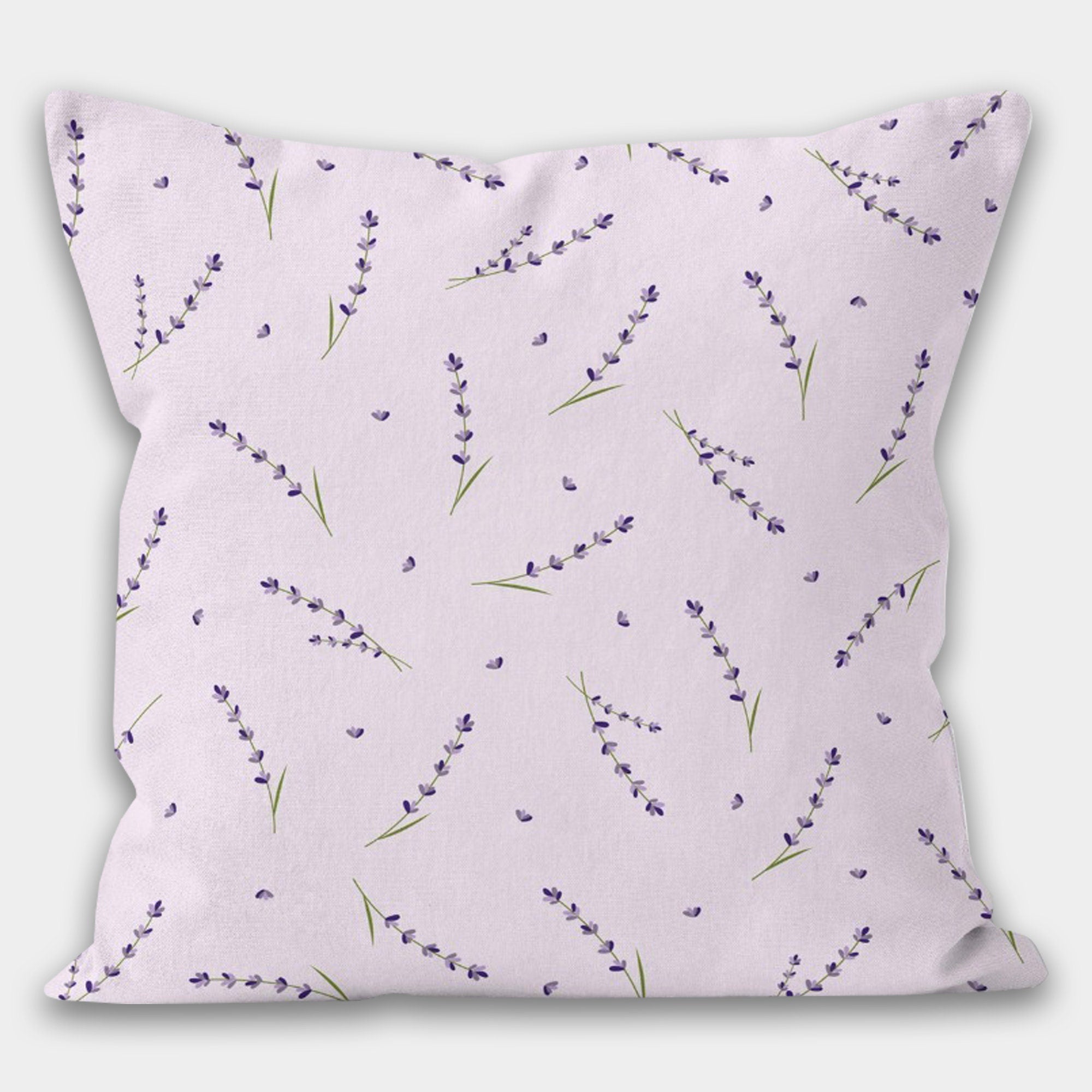 Lavender Flower Pillow Covers, Vintage Botanical Cushion Covers, French Country Floral Throw Pillow Cover, Shabby Chic Home Decor