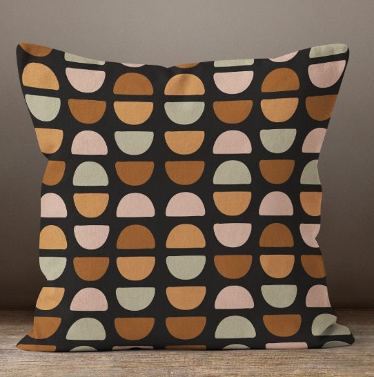Retro Abstract Pillow Case, Mid Century Pillow Cover, Mcm Throw Pillow Covers, Mid Century Abstract Pillow Cover