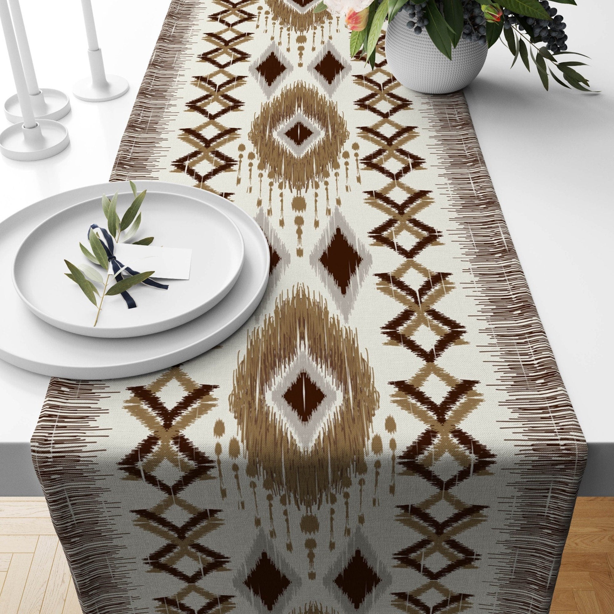 Ethnic Table Runners, Rug Table Runner, Authentic Table Runner, Kilim Table Runner, Southwestern Table Runner