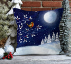 Christmas Pillowcase, Snowman Christmas Pillow Cover, Snowflakes Christmas Pillow Cover, Xmas Holiday Decor, Christmas Home Decor