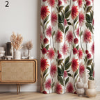 Floral Window Curtains, Wildflowers Curtain Panels, Farmhouse Floral Blackout Curtain, Flowers Grommet Curtain, 70s 80s Floral Print Drapes