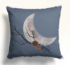 Winter Cute Birds Pillow Covers, Xmas Animals Throw Pillow Cover, Winter Holly Pillowcase, Christmas Pillow Case, Winter Animals Pillow