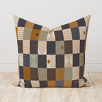 Mid Century Modern Pillow Cover, Retro Beige Abstract Cushion Cover, 70s Pillow Covers, Geometric Throw Pillow Cover, Boho Abstract Pillow