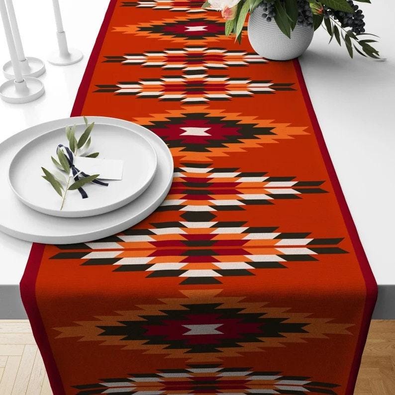 Ethnic Table Runners, Rug Table Runner, Authentic Table Runner, Kilim Table Runner, Southwestern Table Runner, Table Decoration