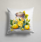Lemon Pillow Cover, Farmhouse Lemon Pillowcases, Yellow Lemon Kitchen Pillow Cover, Yellow Lemon Floral Cushion Cover, Lemon Cushion Covers