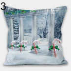 Christmas Pillowcase, Snowman Christmas Pillow Cover, Snowflakes Christmas Pillow Cover, Xmas Holiday Decor, Christmas Home Decor