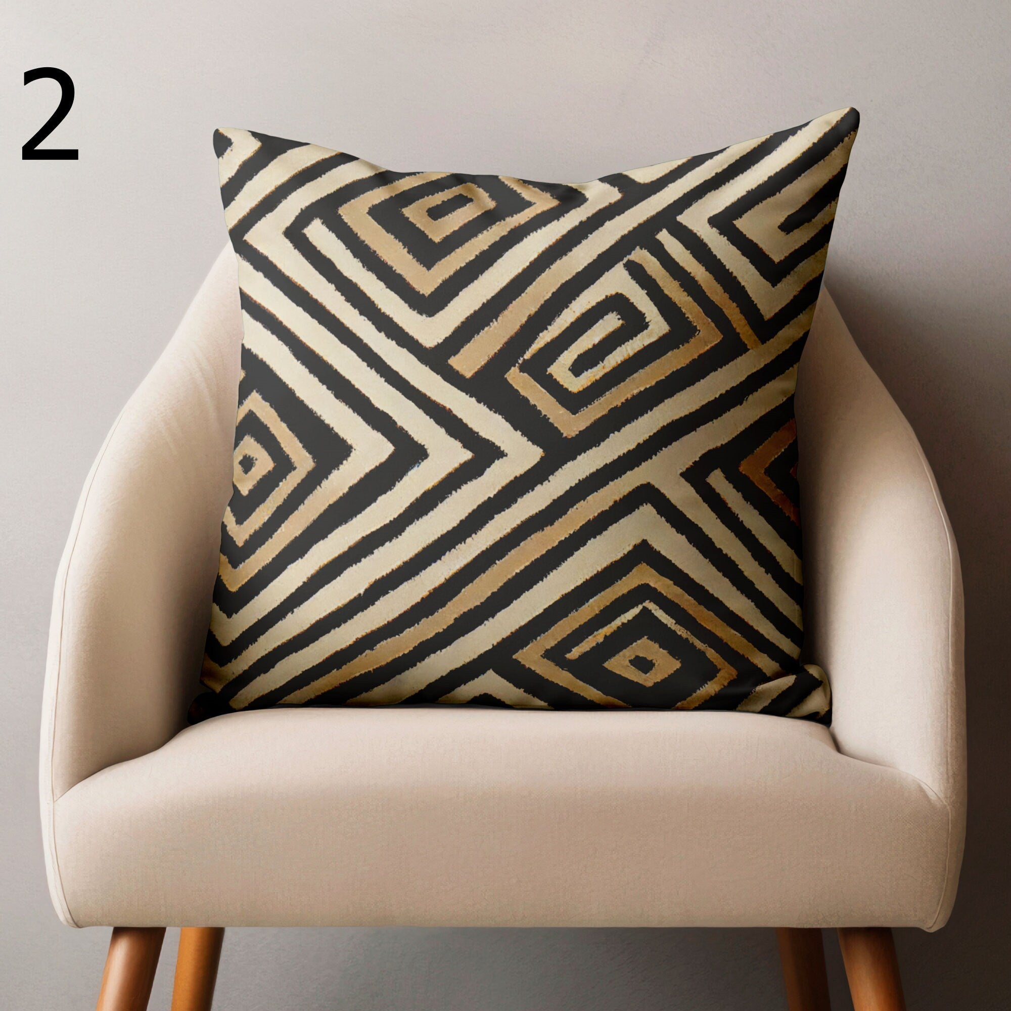 African Pillow Covers, African Mudcloth Digital Print Cushion Cover, African Ethnic Pillowcase, Ethnic African Throw Pillow Covers