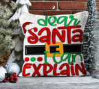 Xmas Holiday Pillowcase, Santa Pillow Cover, Santa Claus Pillowcase, Christmas Pillowcase, Cozy Home Decor, New Year's Gift