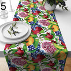 Rose Table Runner, Floral Table Runners, Flowers Print Table Runner, Purple Table Runner, Tropical Table Runner, Exotic Plants Runners