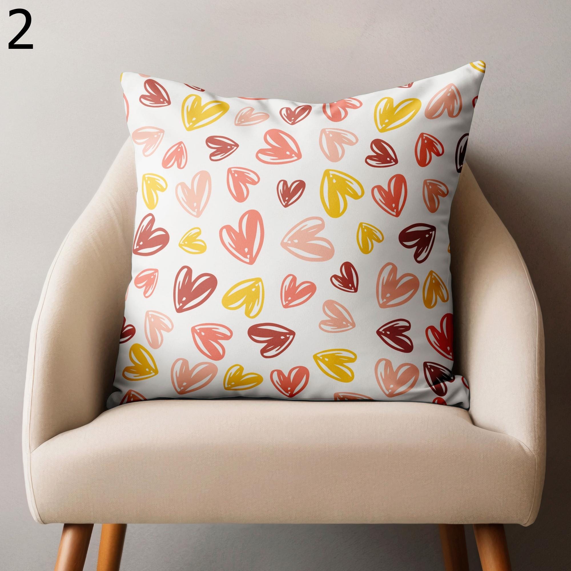 Love Cushion Covers, Valentine's Day Pillow Covers, Cute Valentine Throw Pillow Covers, Valentine's Day Home Decor, Red Heart Pillow Cover