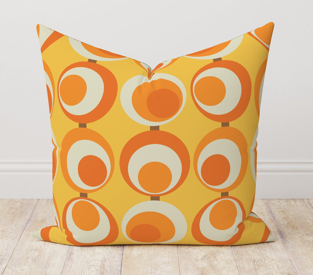 Retro Abstract Cushion Cover, Mid Century Modern Pillow Cover, 70s Pillow Covers, Geometric Throw Pillow Cover, Boho Abstract Pillow Case