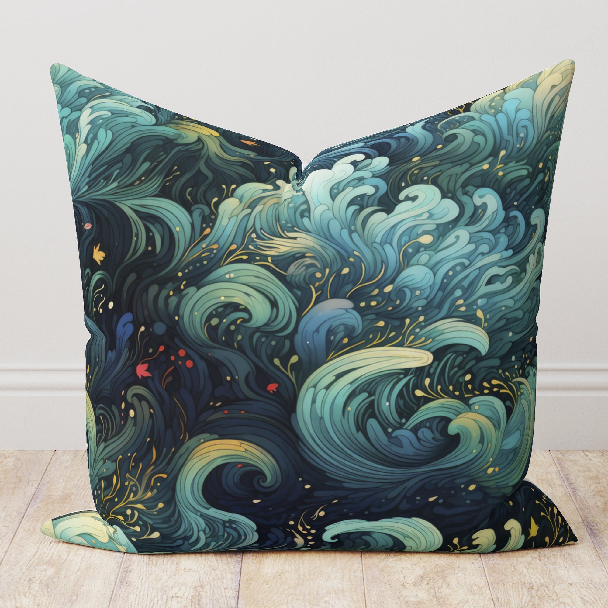 Nautical Pillow Covers, Vintage Sailor Cushion Cover, Sailing Ships Throw Pillow Covers, Marine Pillow Covers, Beach House Pillowcases