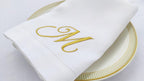 Personalized Monogrammed Linen Napkins, Monogrammed Linen Napkins, Customized Linen Napkins