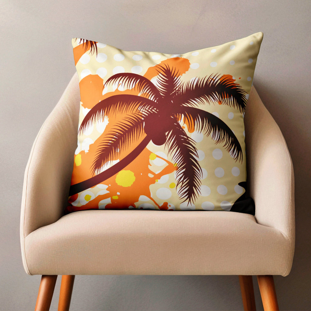 Tropical Abstract Throw Pillow Cover, Hawaii Tropical Pillow Covers, Summer Palm Tree Pillowcase, Hawaii Palm Leaves Printed Cushion Cover