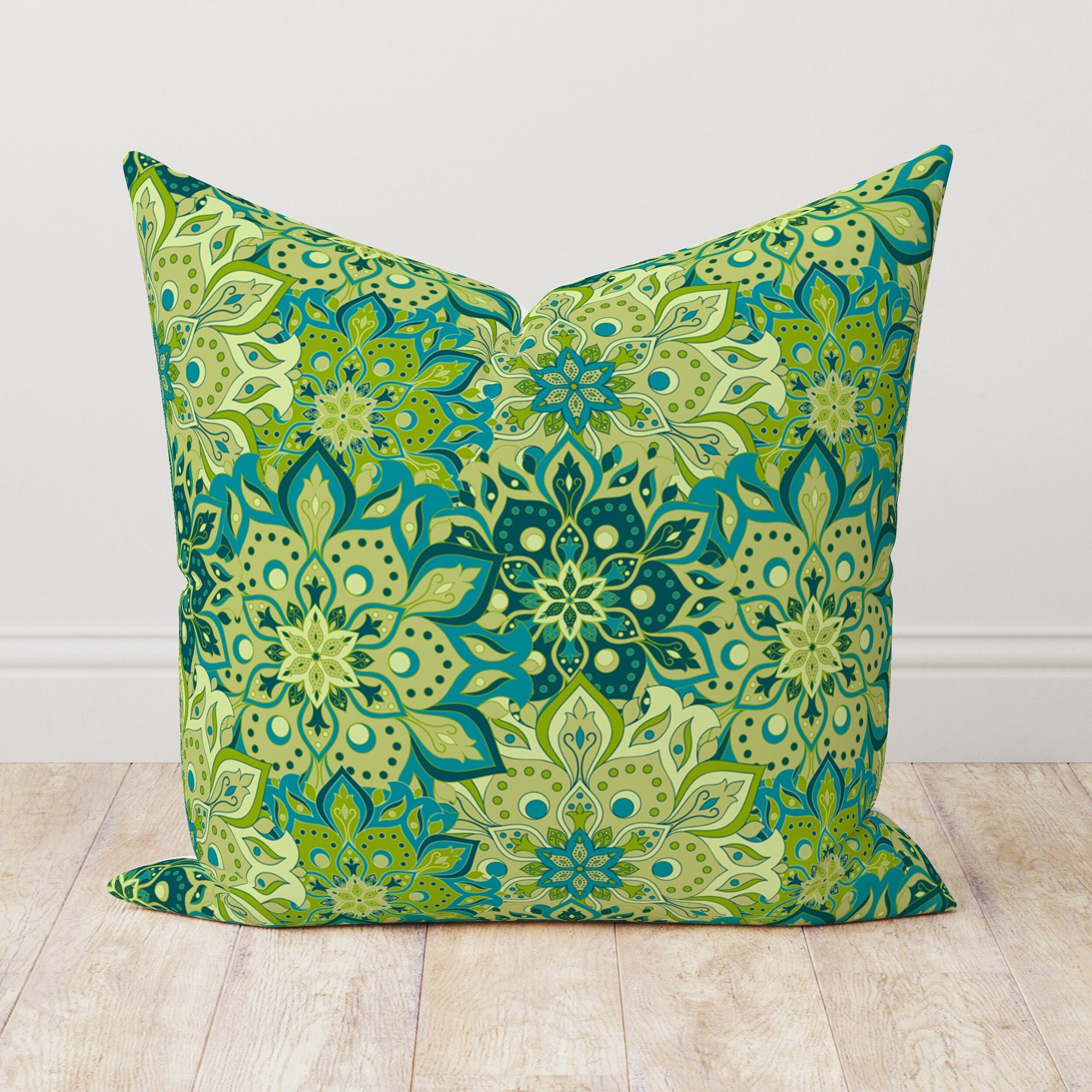 Exotic Flowers Pillowcase, Tropical Green Leaves Pillow Cover, Botanical Cushion Cover, Bird of Paradise Tropic Flowers Throw Pillow Cover