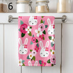 Easter Bunny Dish Towel, Cute Easter Decorative Tea Towel, Easter Fingertip Towels, Bunny Fingertip Towels, Cute Easter Bunny Tea Towels