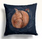 Winter Cute Birds Pillow Covers, Xmas Animals Throw Pillow Cover, Winter Holly Pillowcase, Christmas Pillow Case, Winter Animals Pillow