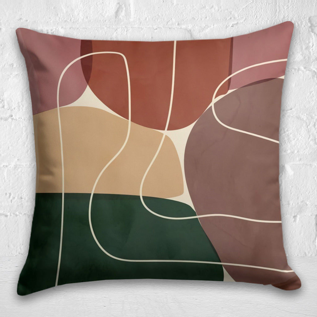Abstract Pillow Cover, Boho Abstract Pillow Case, Abstract Art Pillows, Minimalist Cushion Cover, Decorative Pillow Covers