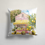 Lemon Pillow Cover, Farmhouse Lemon Pillowcases, Yellow Lemon Kitchen Pillow Cover, Yellow Lemon Floral Cushion Cover, Lemon Cushion Covers