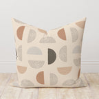 Mid Century Modern Pillow Cover, Retro Beige Abstract Cushion Cover, 70s Pillow Covers, Geometric Throw Pillow Cover, Boho Abstract Pillow