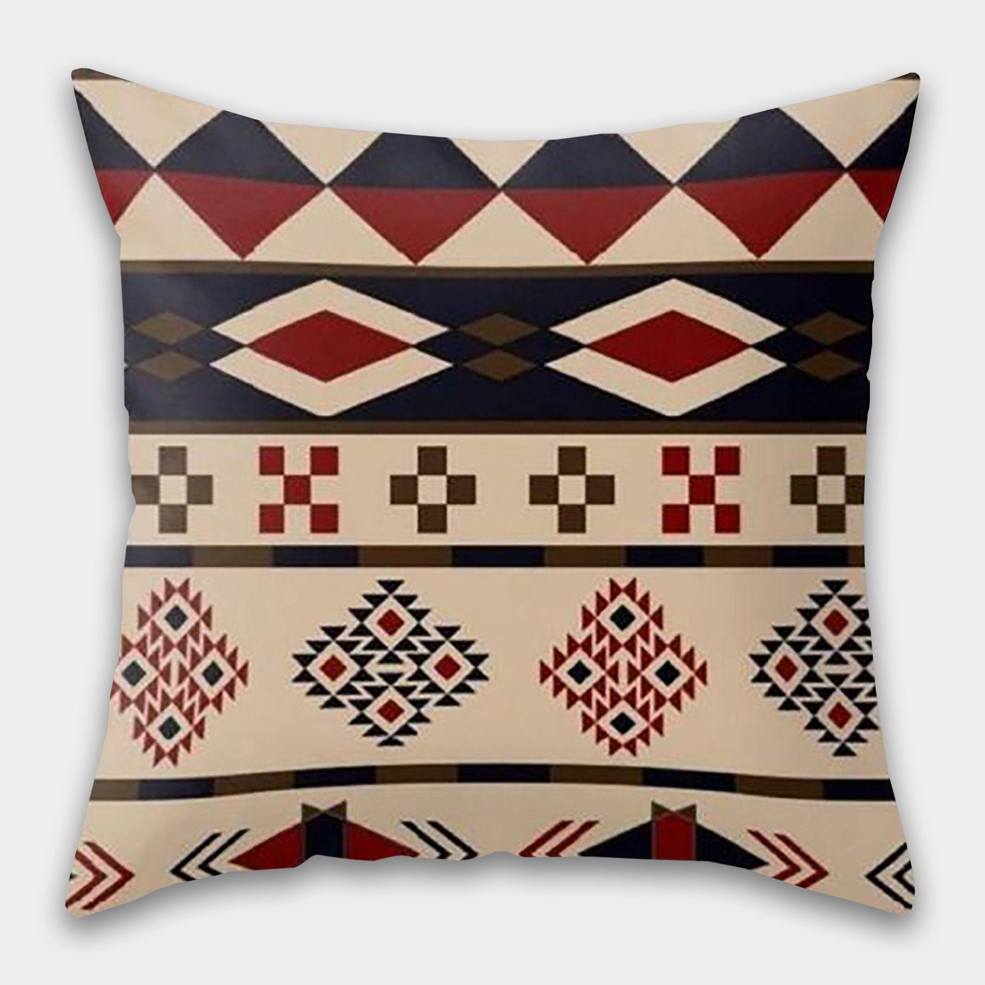 Rug Pillow Cover, Ethnic Home Decor, Aztec Rug Pillow Covers, Southwestern Pillow Case, Authentic Home Decor, Boho Home Decor