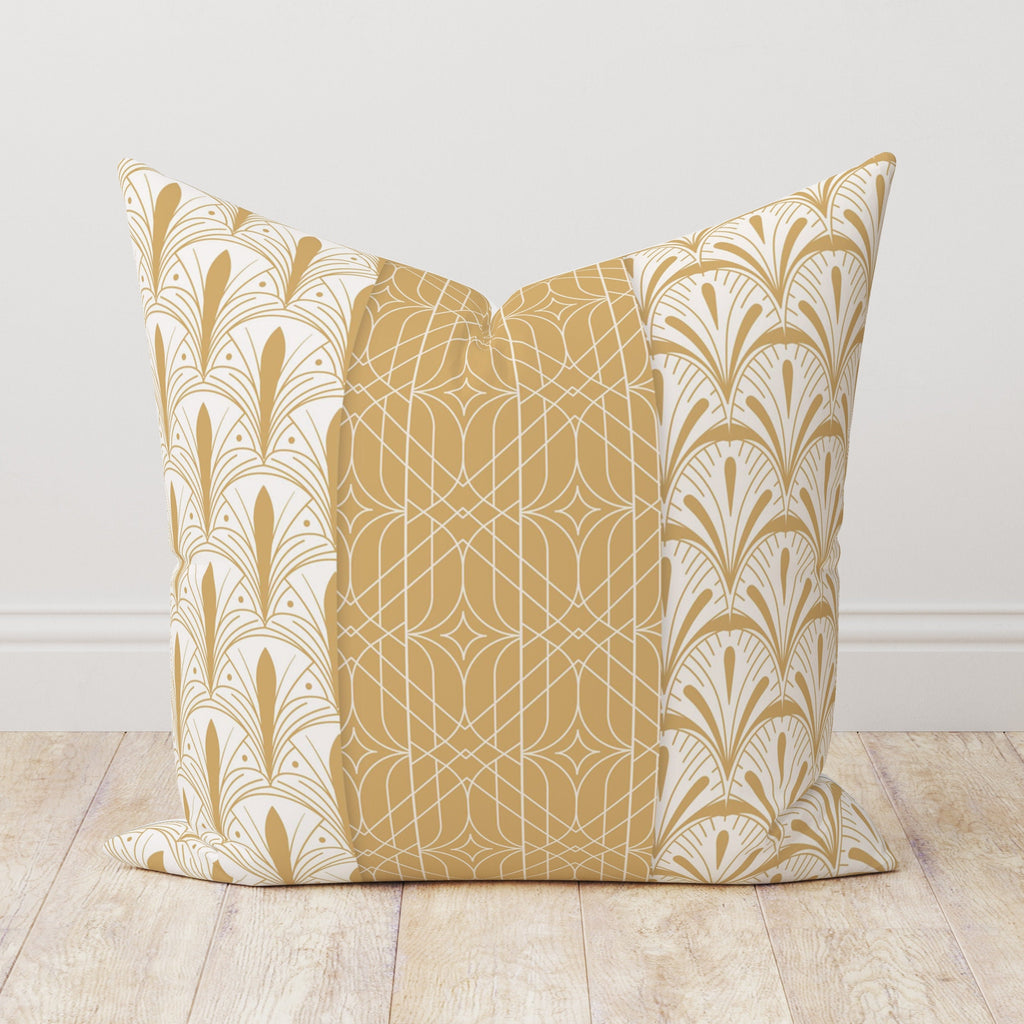 Mid Century Modern Pillow Cover, Retro Beige Abstract Cushion Cover, 70s Pillow Covers, Geometric Throw Pillow Cover, Boho Abstract Pillow