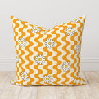 Mid Century Modern Pillow Cover, Retro Beige Abstract Cushion Cover, 70s Pillow Covers, Geometric Throw Pillow Cover, Boho Abstract Pillow
