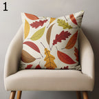 Autumn Throw Pillow Covers, Fall Leaf Pillow Cover, Fall Leaves Cushion Cover, Autumn Gift, Fall Dry Leave Pillowcase, Fall Leaf Home Decor