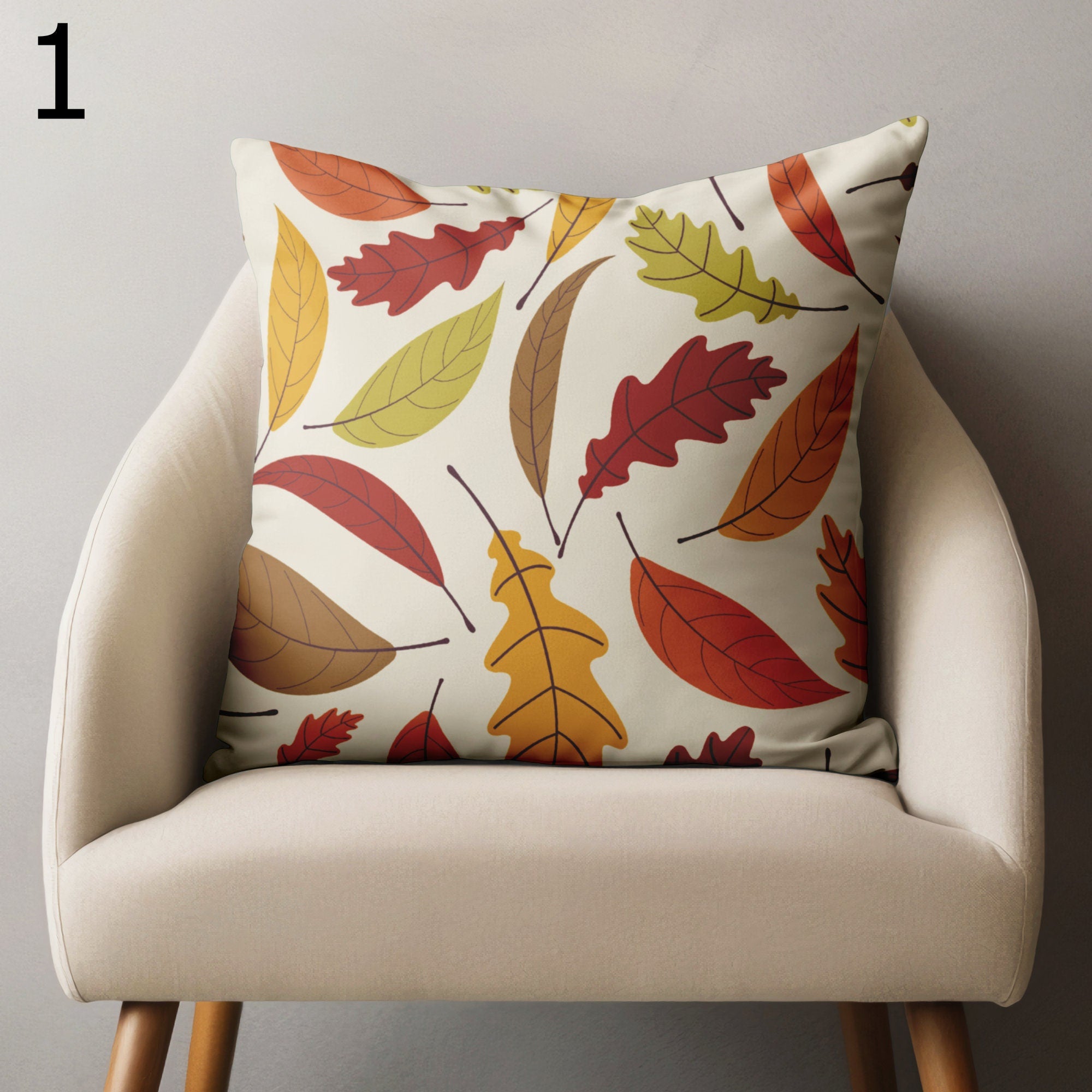Autumn Throw Pillow Covers, Fall Leaf Pillow Cover, Fall Leaves Cushion Cover, Autumn Gift, Fall Dry Leave Pillowcase, Fall Leaf Home Decor
