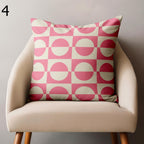 70s Retro Abstract Throw Pillow Cover, Retro Geometric Abstract Cushion Cover, Mid Century Bauhaus Pillow Covers, Mcm Bauhaus Pillowcase